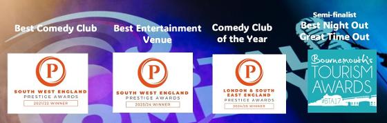 award, winning, coastal comedy, bapta, prestige awards,  best night out, tourism awards, 